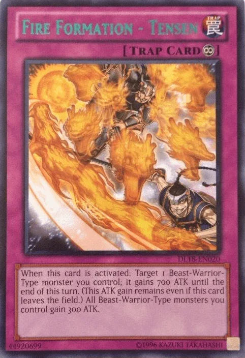 Continuous Trap, Duelist League Promo, Rare, Trap, Unlimited Fire Formation - Tensen (Green) [DL18-EN020] Rare - Trading Card World
