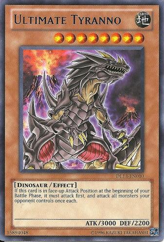 Dinosaur, Duelist League Promo, Earth, Effect Monster, Rare, Unlimited Ultimate Tyranno (Blue) [DL13-EN010] Rare - Trading Card World