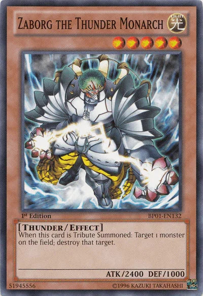 1st Edition, Battle Pack: Epic Dawn, Common, Effect Monster, Light, Thunder, Unlimited Zaborg the Thunder Monarch [BP01-EN132] Common - Trading Card World
