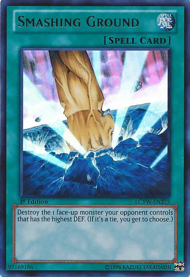 1st Edition, Legendary Collection 3: Yugi's World, Normal Spell, Spell, Ultra Rare, Unlimited Smashing Ground [LCYW-EN275] Ultra Rare - Trading Card World