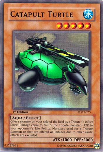 1st Edition, Aqua, Effect Monster, Metal Raiders, Super Rare, Unlimited, Water Catapult Turtle [MRD-075] Super Rare - Trading Card World
