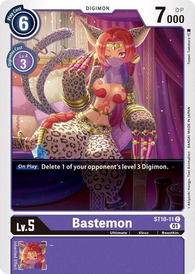 Beastkin, Common, Digimon, Purple, ST10-11, Starter Deck: Parallel World Tactician, Ultimate, Virus Bastemon [ST10-11] [Starter Deck: Parallel World Tactician] - Trading Card World