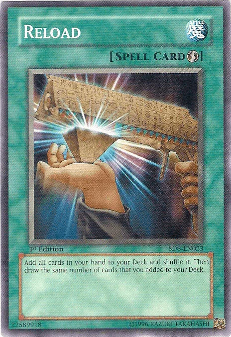 1st Edition, Common, Quick Play Spell, Spell, Structure Deck: Lord of the Storm, Unlimited Reload [SD8-EN023] Common - Trading Card World