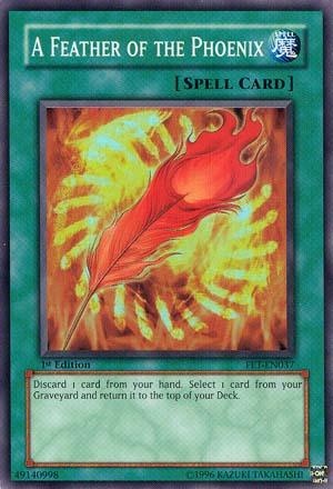 1st Edition, Flaming Eternity, Normal Spell, Spell, Super Rare, Unlimited A Feather of the Phoenix [FET-EN037] Super Rare - Trading Card World