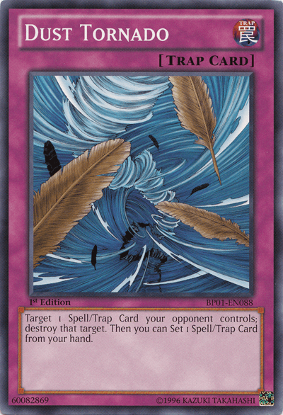 1st Edition, Battle Pack: Epic Dawn, Common, Normal Trap, Trap, Unlimited Dust Tornado [BP01-EN088] Common - Trading Card World