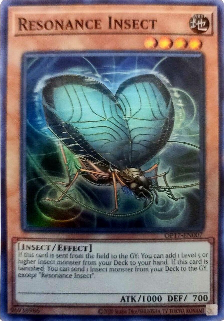 Earth, Effect Monster, Insect, OTS Tournament Pack 17, Super Rare, Unlimited Resonance Insect [OP17-EN007] Super Rare - Trading Card World