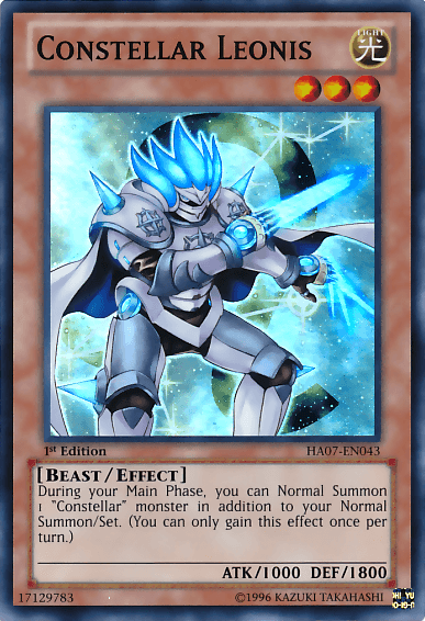 1st Edition, Beast, Effect Monster, Hidden Arsenal 7: Knight of Stars, Light, Super Rare, Unlimited Constellar Leonis [HA07-EN043] Super Rare - Trading Card World