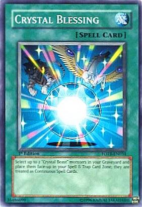 1st Edition, Common, Force of the Breaker, Normal Spell, Spell, Unlimited Crystal Blessing [FOTB-EN034] Common - Trading Card World