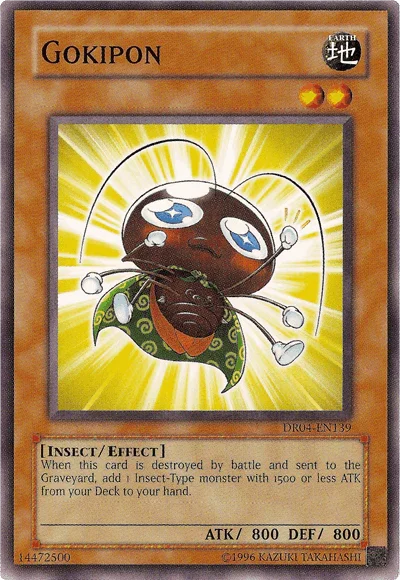 Common, Dark Revelation Volume 4, Earth, Effect Monster, Insect, Unlimited Gokipon [DR04-EN139] Common - Trading Card World