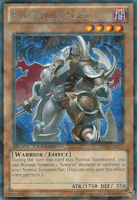 Dark, Duel Terminal 7, Effect Monster, Limited, Rare, Warrior Evilswarm Castor [DT07-EN072] Rare - Trading Card World
