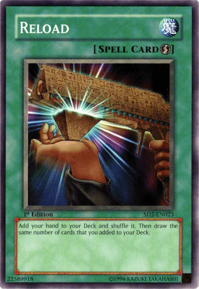1st Edition, Common, Quick Play Spell, Spell, Structure Deck: Zombie Madness, Unlimited Reload [SD2-EN023] Common - Trading Card World
