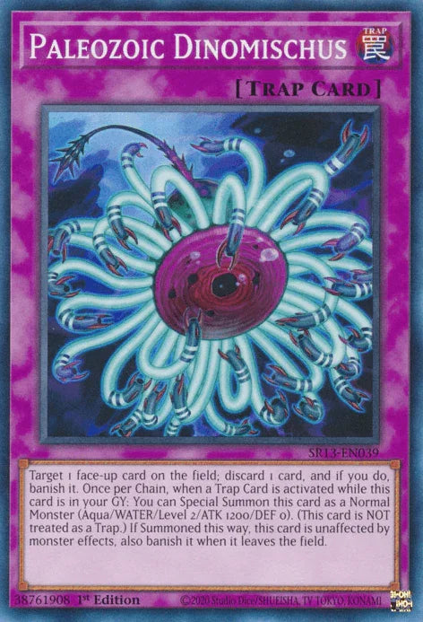1st Edition, Common, Normal Trap, Structure Deck: Dark World, Trap Paleozoic Dinomischus [SR13-EN039] Common - Trading Card World