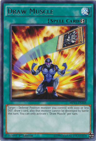 1st Edition, 2015 Mega-Tins Mega Pack, Quick Play Spell, Rare, Spell Draw Muscle [MP15-EN168] Rare - Trading Card World