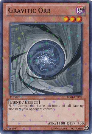 1st Edition, Battle Pack: Epic Dawn, Dark, Effect Monster, Fiend, Starfoil Rare, Unlimited Gravitic Orb [BP01-EN192] Starfoil Rare - Trading Card World