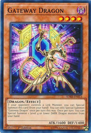 1st Edition, Common, Dark, Dragon, Effect Monster, Structure Deck: Rokket Revolt Gateway Dragon [SDRR-EN013] Common - Trading Card World
