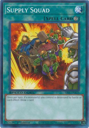 1st Edition, Common, Continuous Trap, Speed Duel: Twisted Nightmares, Spell Supply Squad [SS05-ENB25] Common - Trading Card World