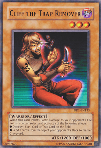 Common, Dark, Dark Revelation Volume 1, Effect Monster, Unlimited, Warrior Cliff the Trap Remover [DR1-EN133] Common - Trading Card World