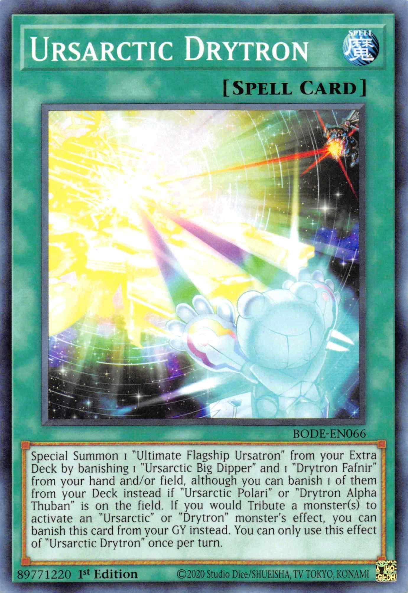 1st Edition, Burst of Destiny, Common, Normal Spell, Spell Ursarctic Drytron [BODE-EN066] Common - Trading Card World