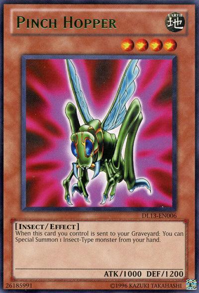 Duelist League Promo, Earth, Effect Monster, Insect, Rare, Unlimited Pinch Hopper (Green) [DL13-EN006] Rare - Trading Card World