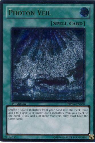 1st Edition, Normal Spell, Photon Shockwave, Spell, Ultimate Rare, Unlimited Photon Veil [PHSW-EN050] Ultimate Rare - Trading Card World