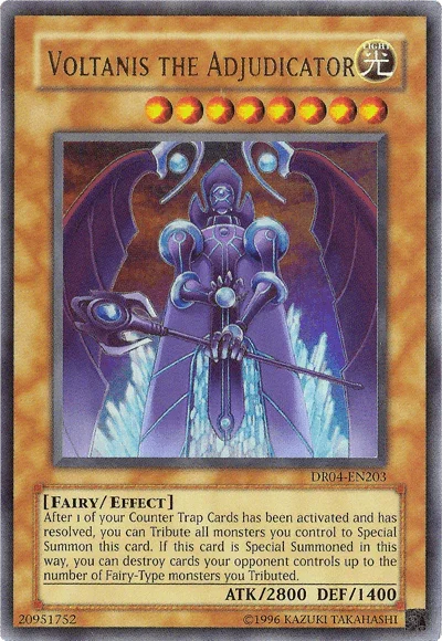 Dark Revelation Volume 4, Effect Monster, Fairy, Light, Ultra Rare, Unlimited Voltanis the Adjudicator [DR04-EN203] Ultra Rare - Trading Card World
