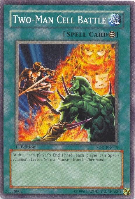 1st Edition, Common, Continuous Spell, Soul of the Duelist, Spell, Unlimited Two-Man Cell Battle [SOD-EN045] Common - Trading Card World