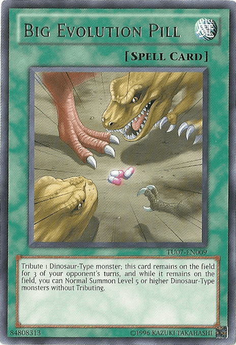 Normal Spell, Rare, Spell, Turbo Pack: Booster Seven, Unlimited Big Evolution Pill [TU07-EN009] Rare - Trading Card World