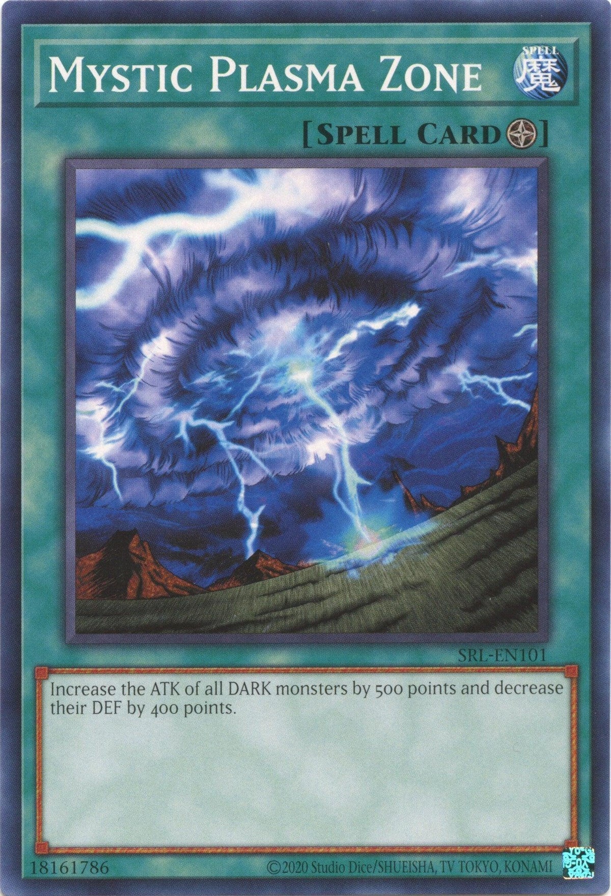 Common, Normal Spell, Spell, Spell Ruler (25th Anniversary Edition), Unlimited Mystic Plasma Zone (25th Anniversary) [SRL-EN101] Common - Trading Card World