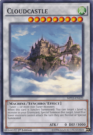 1st Edition, 2015 Mega-Tins Mega Pack, Common, Machine, Synchro/Effect Monster, Wind Cloudcastle [MP15-EN125] Common - Trading Card World