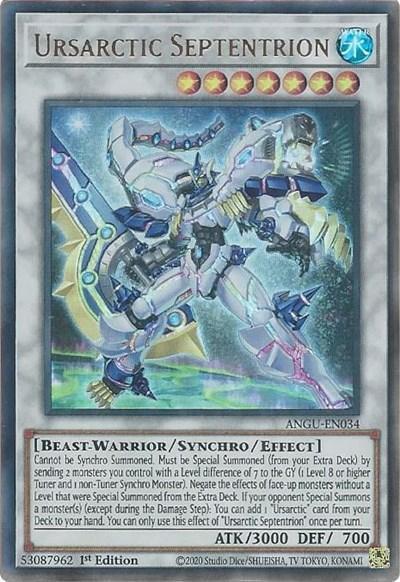 1st Edition, Ancient Guardians, Beast-Warrior, Collector's Rare, Synchro/Effect Monster, Water Ursarctic Septentrion (Collector's Rare) [ANGU-EN034] Collector's Rare - Trading Card World