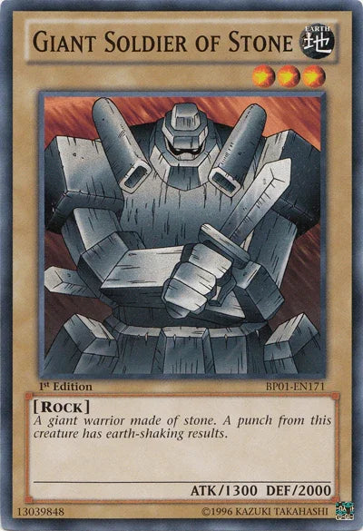 1st Edition, Battle Pack: Epic Dawn, Common, Earth, Normal Monster, Rock, Unlimited Giant Soldier of Stone [BP01-EN171] Common - Trading Card World