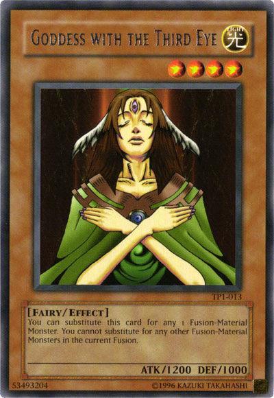 Effect Monster, Fairy, Light, Rare, Tournament Pack 1, Unlimited Goddess with the Third Eye [TP1-013] Rare - Trading Card World