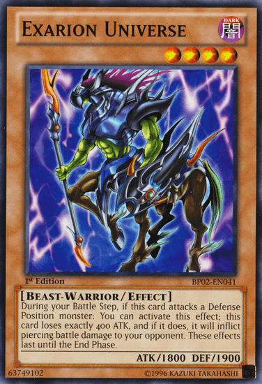 1st Edition, Battle Pack 2: War of the Giants, Beast-Warrior, Common, Dark, Effect Monster, Unlimited Exarion Universe [BP02-EN041] Common - Trading Card World
