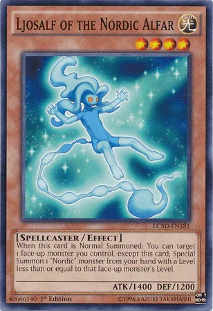 1st Edition, Common, Effect Monster, Legendary Collection 5D's, Light, Spellcaster Ljosalf of the Nordic Alfar [LC5D-EN181] Common - Trading Card World