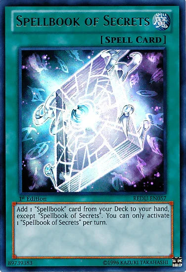 1st Edition, Normal Spell, Return of the Duelist, Spell, Ultra Rare, Unlimited Spellbook of Secrets [REDU-EN057] Ultra Rare - Trading Card World