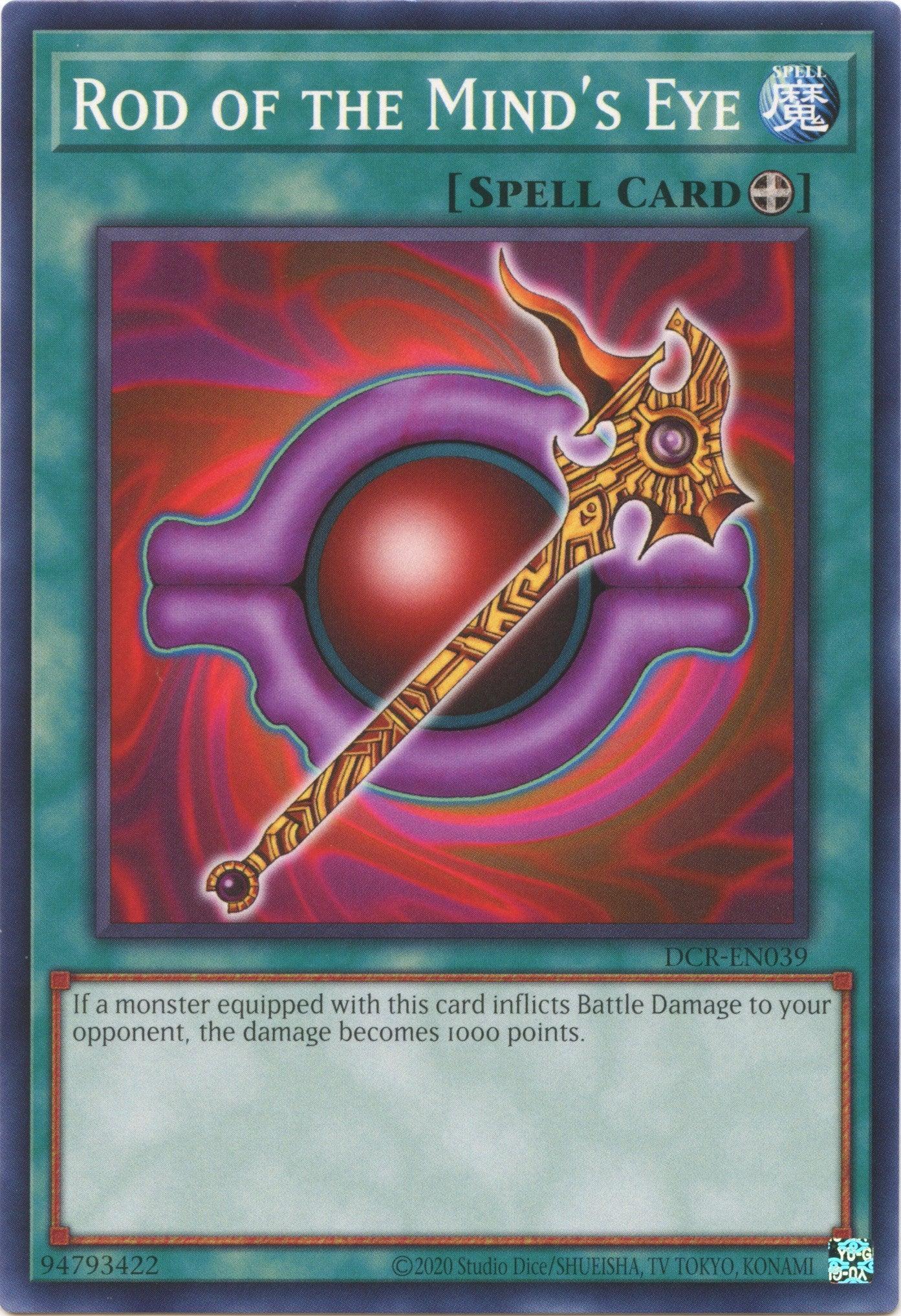 Common, Dark Crisis (25th Anniversary Edition), Equip Spell, Spell, Unlimited Rod of the Mind's Eye (25th Anniversary) [DCR-EN039] Common - Trading Card World