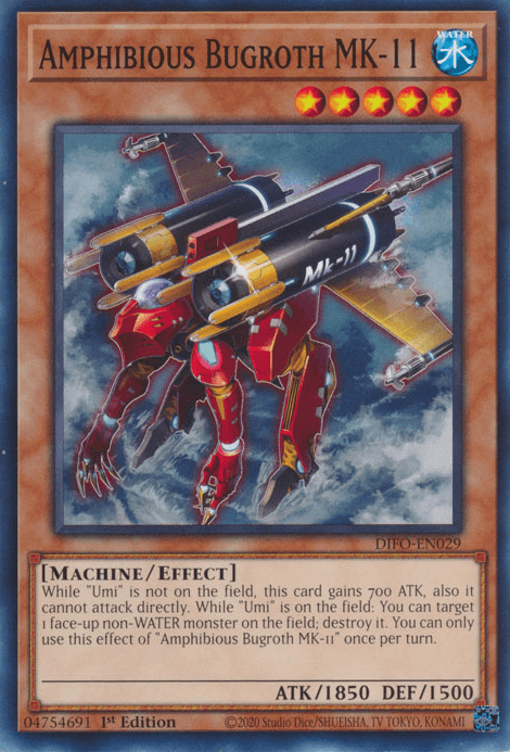 1st Edition, Common, Dimension Force, Effect Monster, Machine, Water Amphibious Bugroth MK-11 [DIFO-EN029] Common - Trading Card World