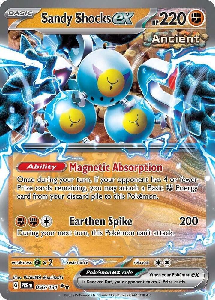 056, Double Rare, Fighting, Grass [x2], Holofoil, Scarlet & Violet: Prismatic Evolutions Sandy Shocks ex (056/131) [Scarlet & Violet: Prismatic Evolutions] - Trading Card World