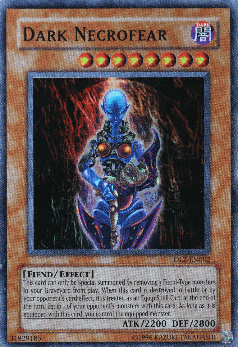 Dark, Duelist League Promo, Effect Monster, Fiend, Limited, Super Rare Dark Necrofear [DL2-002] Super Rare - Trading Card World