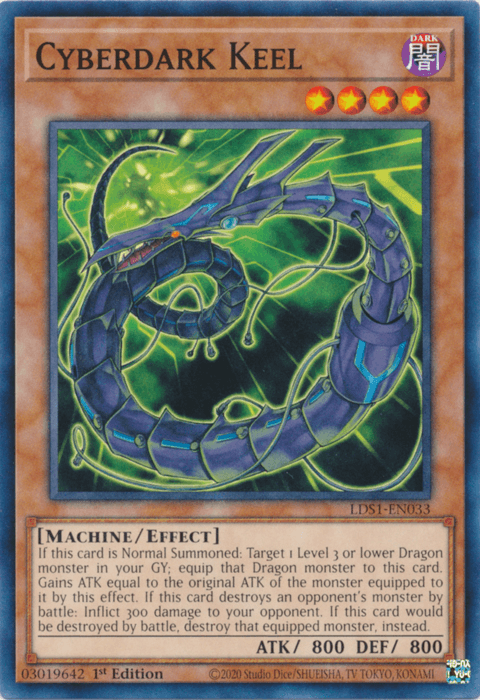 1st Edition, Common, Dark, Effect Monster, Legendary Duelists: Season 1, Machine Cyberdark Keel [LDS1-EN033] Common - Trading Card World