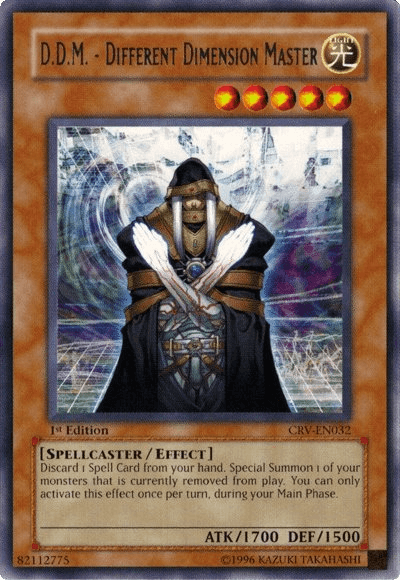 1st Edition, Cybernetic Revolution, Effect Monster, Light, Rare, Spellcaster, Unlimited D.D.M. - Different Dimension Master [CRV-EN032] Rare - Trading Card World