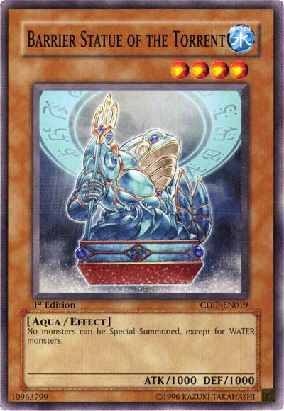 1st Edition, Aqua, Common, Cyberdark Impact, Effect Monster, Unlimited, Water Barrier Statue of the Torrent [CDIP-EN019] Common - Trading Card World
