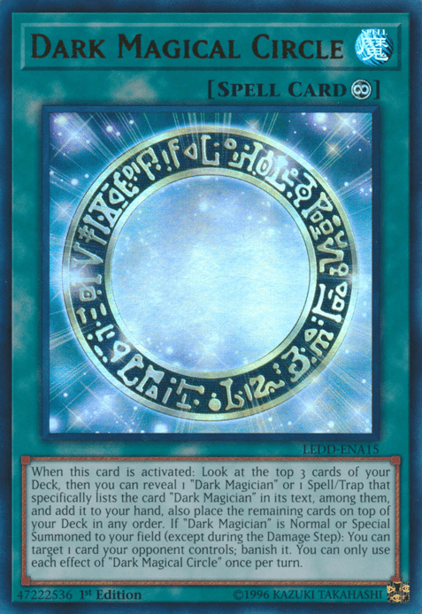 1st Edition, Continuous Spell, Legendary Dragon Decks, Spell, Ultra Rare Dark Magical Circle [LEDD-ENA15] Ultra Rare - Trading Card World