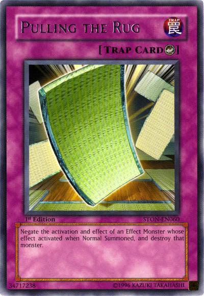 1st Edition, Counter Trap, Rare, Strike of Neos, Trap, Unlimited Pulling the Rug [STON-EN060] Rare - Trading Card World