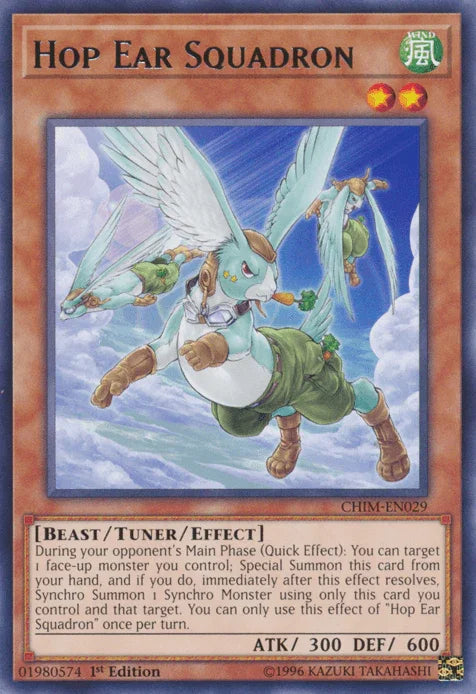 1st Edition, Beast, Chaos Impact, Rare, Tuner/Effect Monster, Unlimited, Wind Hop Ear Squadron [CHIM-EN029] Rare - Trading Card World