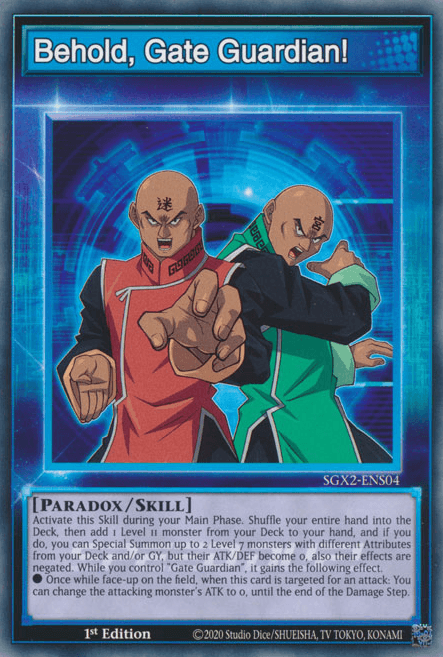 1st Edition, Common, Skill Card, Speed Duel GX: Midterm Paradox Behold, Gate Guardian! [SGX2-ENS04] Common - Trading Card World