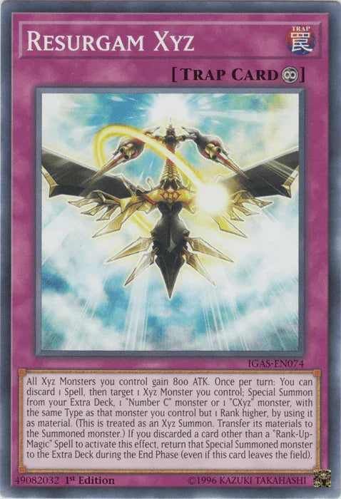 1st Edition, Common, Continuous Trap, Ignition Assault, Trap, Unlimited Resurgam Xyz [IGAS-EN074] Common - Trading Card World