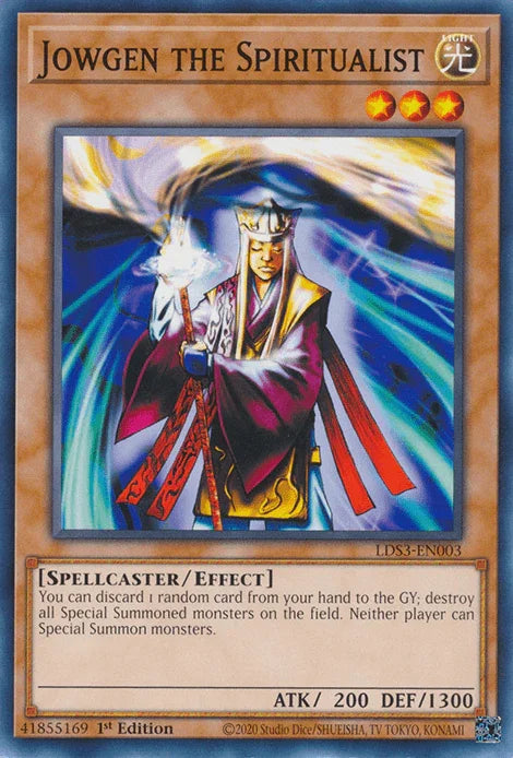 1st Edition, Common, Effect Monster, Legendary Duelists: Season 3, Light, Spellcaster Jowgen the Spiritualist [LDS3-EN003] Common - Trading Card World