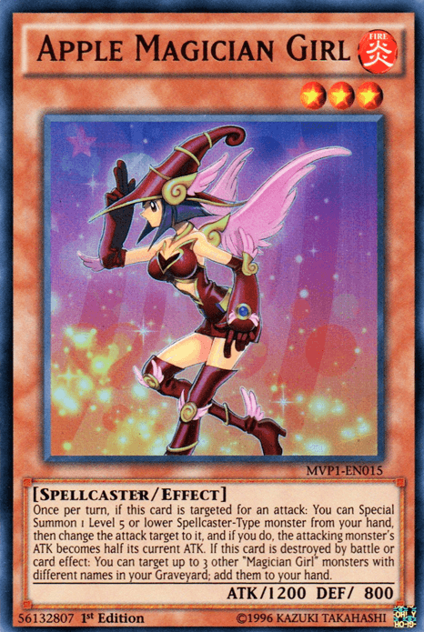 1st Edition, Effect Monster, Fire, Spellcaster, The Dark Side of Dimensions Movie Pack, Ultra Rare, Unlimited Apple Magician Girl [MVP1-EN015] Ultra Rare - Trading Card World
