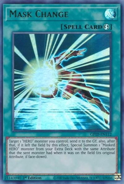 1st Edition, Ghosts from the Past, Quick-Play Spell, Spell, Ultra Rare Mask Change [GFTP-EN112] Ultra Rare - Trading Card World